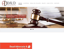 Tablet Screenshot of daudadvocacia.com.br